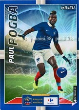 Carte PAUL POGBA "WORLD CUP - BRASIL 2014" Panini CARREFOUR 3D BLEUS