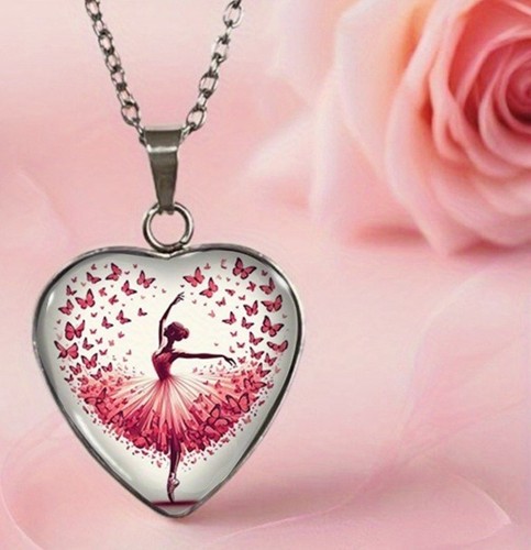 Collier pendentif ballerine - collier,