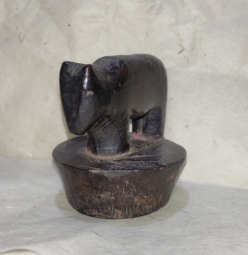 Pot beurre antique bois - pot,