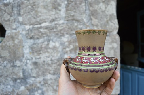 Vase décor orientaliste - ,