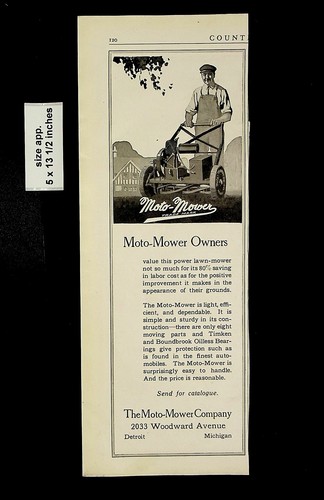 1921 moto mower lawn - moto-mower,