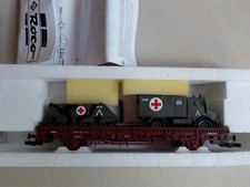 Roco Minitanks HO blindé KFOR réf 47754 Wagon transport d'engins militaires