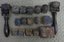 Lot anciens de festonneurs avec les tampons