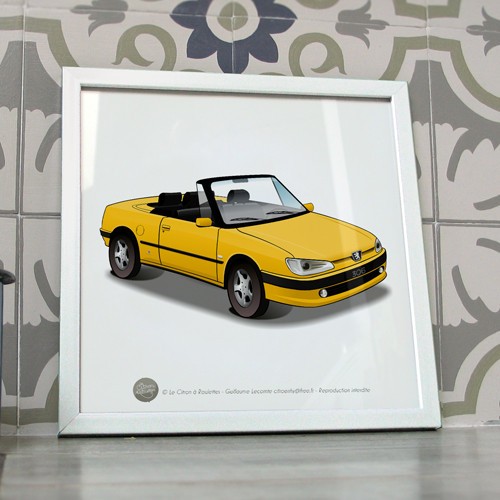 Poster peugeot 306 cabriolet - poster,
