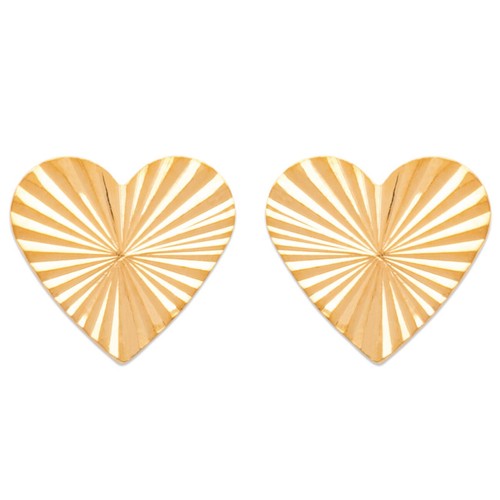 Boucles oreilles puces coeur - boucles, d'oreilles