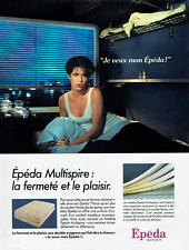 publicité Advertising 0523  1990  Matelas Epéda multispire  "je veux mon épéda "