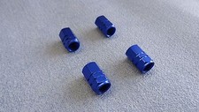 RENAULT CLIO / MEGANE Bleu Métal Protection bouchon de valve roue pneu aluminium