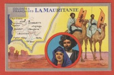 CHROMO - COLONIES FRANCAISES - LA MAURITANIE - PRODUITS DU LION NOIR