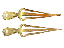 ANCIEN VINTAGE 2 GROSSE POIGNÉES  ENTRÉE DE SERRURE PORTE MEUBLE COMMODE