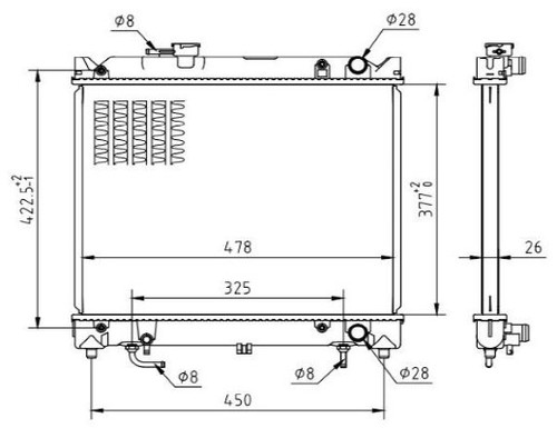 Mtr radiateur pour suzuki - mtr,
