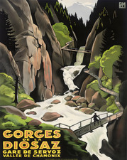 Affiche d'art décor Gorges de