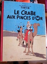 BD tintin le crabe aux pinces d'or 1947 Hergé Casterman Rare