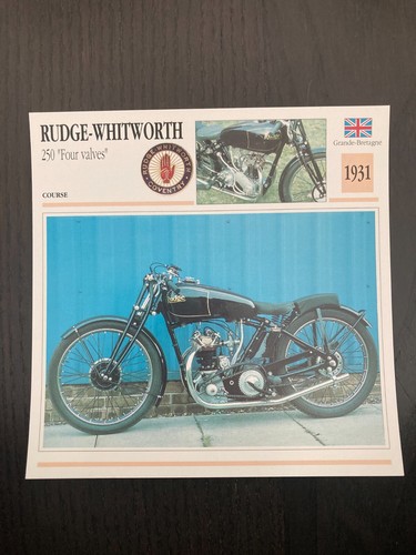 Carte fiche moto collection - carte,