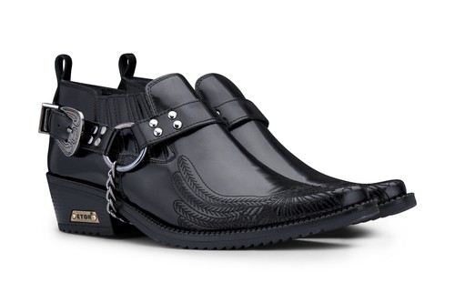 Homme cuir western chaussures - western,