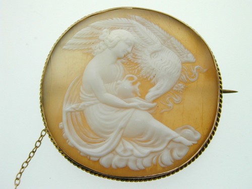Broche cameo antique or - antique, en