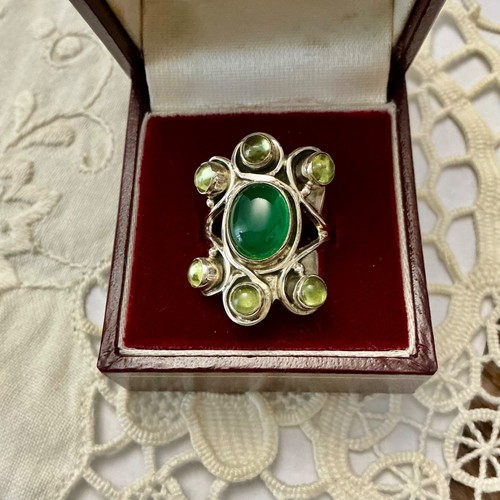 Ancienne bague large argent - ancienne,