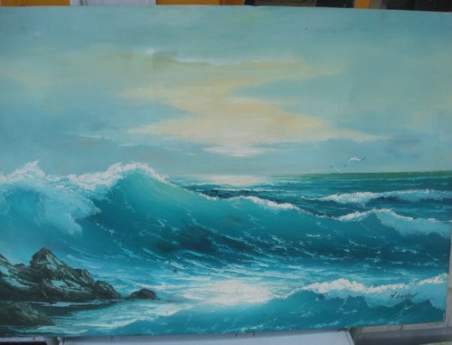 Original signed gailey oil - signed,