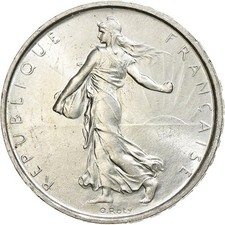 France, 5 Francs, Semeuse, 1963, Paris, Argent, SUP+, Gadoury:770, KM:926