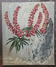 Tableau expressionniste années 50 par Jean Pomi Huile 61cm x 54cm.