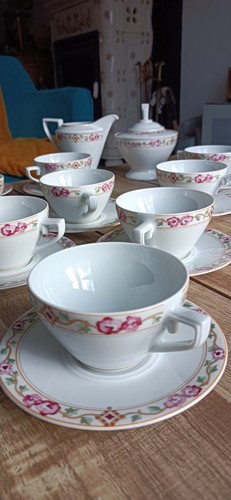 Service café porcelaine guy - service,