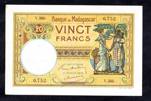 Madagascar francs 1950s - madagascar,