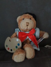 PP1/ Petite Peluche ours The Teddy Bear Collection : Gaston Le Peintre 19 cm 