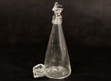 Rare abreuvoir à oiseaux ancien verre soufflé canard glass XVIIIème siècle