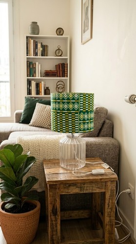 Lampe table verre - lampe,