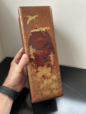 BOÎTE À GANTS? BOÎTE À THÉ? CHINE OU JAPON BOITE LAQUÉE 