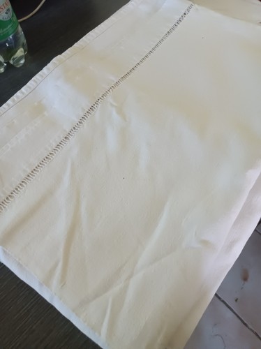 Drap ancien lin avec jours - lin,