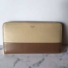 Portefeuille long Céline populaire solo bicolore du JAPON