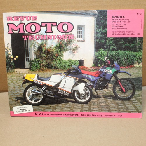 Revue moto technique honda - moto, 74