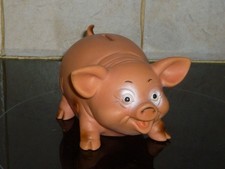 ANCIEN JOUET POUET POUET COCHON BISERKA ZAGREB 1960  CAOUTCHOUC ART 231 PIG