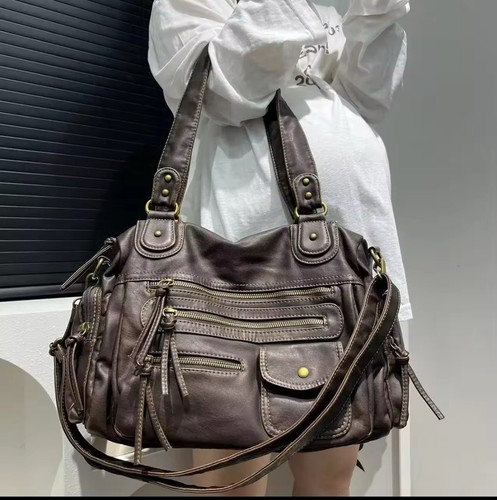 Grand sac vintage multi poches - sac, multi-poches