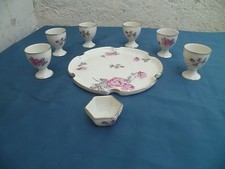 Service à œufs en porcelaine de Limoges modèle astral Art-déco 1920/30 