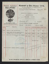 PARIS (XI°) USINE de RADIATEURS PARABOLIQUES MAX SIEVERT "MARKT & Co" en 1934