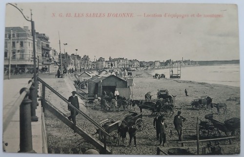 Carte postale ancienne les - carte,