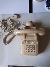 Ancien Téléphone SOCOTEL S 63 à Touches Couleur Crème – Collection Vintage