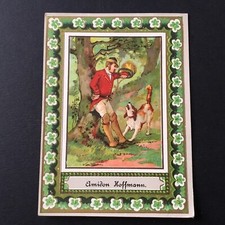 CALENDRIER 1889 AMIDON HOFFMANN Chat - Chromo Ancien Fin XIXè SCRAP CALENDAR