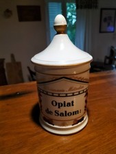 POT A PHARMACIE OPIAT DE SALOM OPIUM PORCELAINE LIMOGES CAUMOT LABESSE
