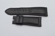 OFFICINE PANERAI Bracelet En Cuir Noir 26MM Pour Boucle D'Ordre 22MM Vintage 2
