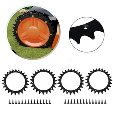 x4 Pointes Worx Landxcape Kress Einhell Tondeuse à gazon Connecteur rond ABS