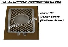 Protection de radiateur argent "Oil Cooler Guard compatible avec Royal Enfiel...
