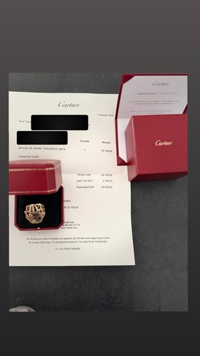 Bague cartier panthère or - bague,