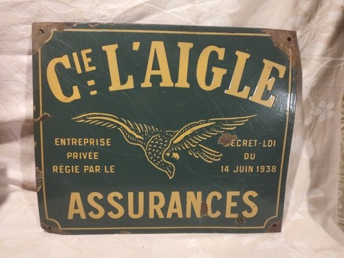 Rare plaque émaillée - plaque,
