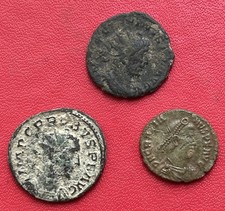 Beau lot de 3 monnaies Romaine à définir et à découvrir