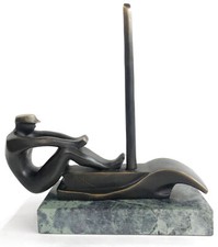 Sporting Statue En Bronze De