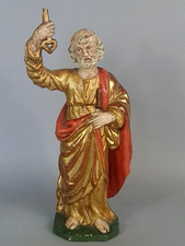 Saint pierre ancien bois sculpté doré fin du 18e siècle C479