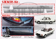 18 Turbo R18 - Autocollants Stickers Kit Complet 100% IDENTIQUE ORIGINE