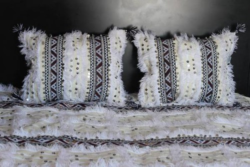 Moroccan handira pillow set - handira,